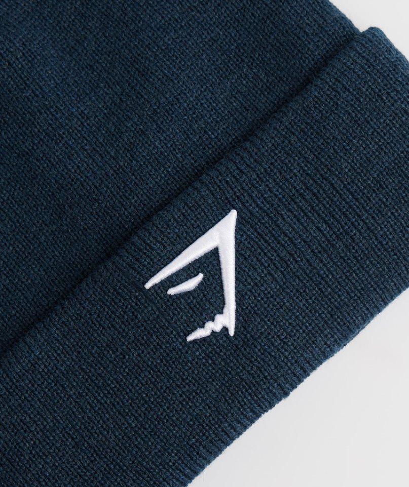 Gymshark Sharkhead Beanie Navy | CA D30A56